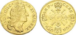 Louis D'or Louis XIV dit aux 4L 1697 P