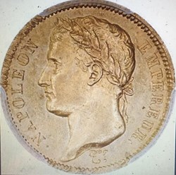 40 FRANCS OR NAPOLEON IER 1808 H La Rochelle PCGS MS62