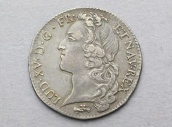 Demi écu Louis XV au bandeau 1767 P DIJON