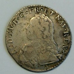 1/10 d'écu d'argent aux branches d'olivier 1730 P DIJON