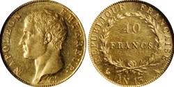 40 FRANCS OR AN 13 A PARIS NGC MS61