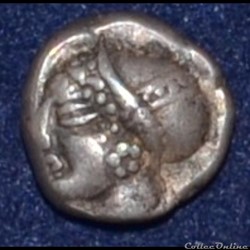MASSALIA - MARSEILLE Tritartémorion ou 3/4 d’obole du trésor d’Auriol