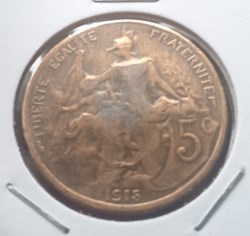 5 centimes Dupuis 1915