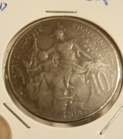 10 centimes Dupuis 1908