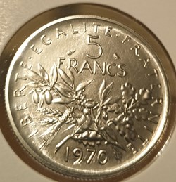 5 francs semeuse 1970 essai