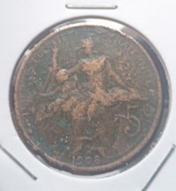 5 centimes Dupuis 1908