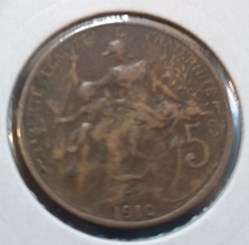 5 centimes Dupuis 1910