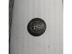 Bouton régiment 45, 1er empire