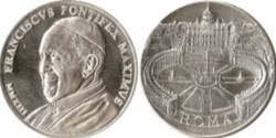 FRANCICVS PONTIFEX MAXIMUS 3 argent - Vatican