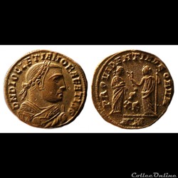Dioclétien / Alexandrie / Follis Post-abdication / RIC 80 var.