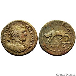Caracalla /  Alexandrie de Troade / Louve / Rare, Combinaison non répertoriée