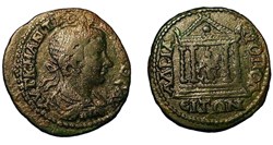 Gordien III / Hadrianopolis en Thrace / Temple / Rare variante