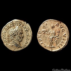 Denier de Caracalla / Revers Liberalitas / RIC.302