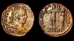 Caracalla / Serdica en Thrace / Empereur couronné / Rare Variante