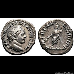 Denier de Caracalla / Revers Sérapis / RIC.289c