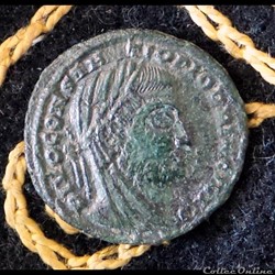CONSTANCE Ier Chlore - Demi Nummus de 1,39g et 16,5mm de diamètre.