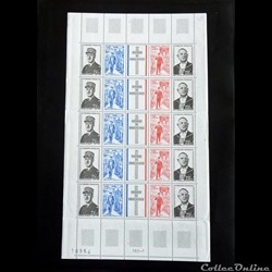 Bloc feuillet de " DE GAULLE " en francs  C F A