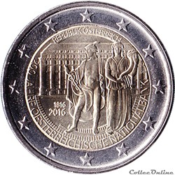 Autriche - 2016 : 200e anniversaire de la Oesterreichische Nationalbank