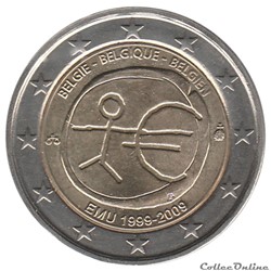 Belgique - 2009 : 10e anniversaire de l'Union économique et monétaire