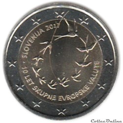 Slovénie - 2017 : 10e anniversaire de l'introduction de l'euro en Slovénie