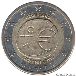 Pays-Bas - 2009 : 10e anniversaire de l'Union économique et monétaire