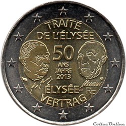 France - 2013 : 50e anniversaire du Traité de l'Élysée