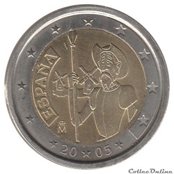 Espagne - 2005 : 400e anniversaire de la première édition de Don Quichotte de la Manche