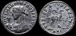 141 - Probus - VIRTVS PROBI AVG /-/Q/XXI