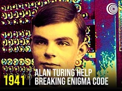 1941 - Alan Turing help breaking Enigma code | Ever.li