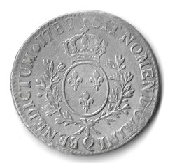 Ecu "aux branches d'oliviers" 1789 Q