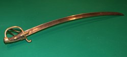 1814, Sabre de Gendarmerie Royale gravé