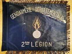 Fanion de la 2ème Légion de Gendarmerie Départementale, vers 1960