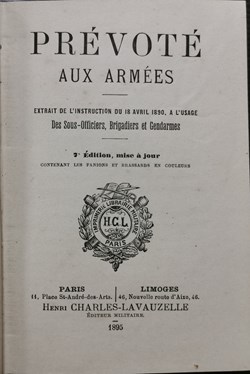 1895 Prévôté aux Armées