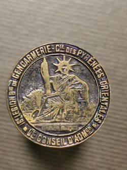 XXè siècle, Cachet de la 16è Légion Bis de Gendarmerie - Compagnie des Pyrénées-Orientales