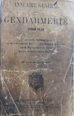 1936 Annuaire Général de la Gendarmerie