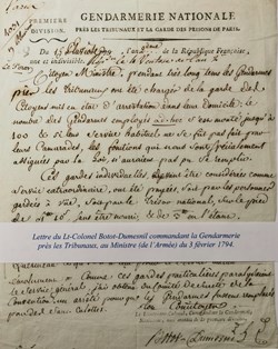1ère Division de Gendarmerie servant près les Tribunaux et les Prisons de Paris