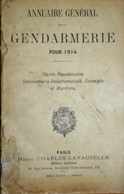 1914 Annuaire Général de la Gendarmerie