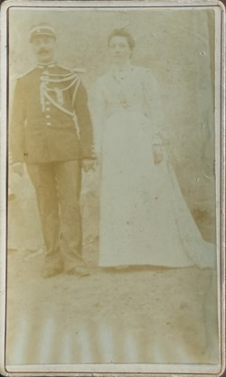 Gendarme à pied vers 1900
