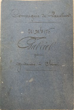 Livret 1863 Gendarme Impérial  à cheval GABRIEL