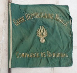 Fanion de la Compagnie de Bergerac de la GARDE REPUBLICAINE MOBILE, entre 1926 et 1942