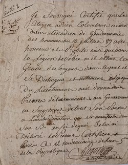 34ème Division constituée avec "les hommes du 14 juillet 1789" qui ont pris la Bastille