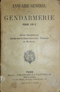1913 Annuaire Général de la Gendarmerie