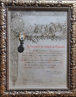 1930 Diplôme et Médaille de la Paix du Maroc