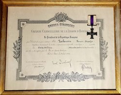 1920 Diplôme et Médaille de la Military Cross du Roi d'Angleterre