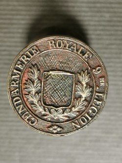 1814 vers, Cachet de la 9e LEGION DE GENDARMERIE ROYALE