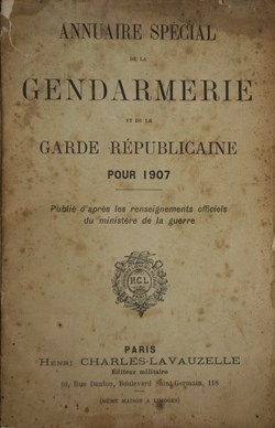 1907 Annuaire Général de la Gendarmerie