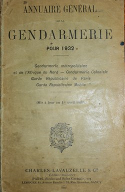 1932 Annuaire Général de la Gendarmerie