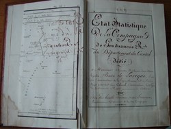 1819 Etat statistique de la gendarmerie royale du Cantal (Manuscrit non répertorié)