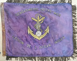 Fanion de la Gendarmerie Outre-mer / Légion de l'Océan Indien, vers 1960