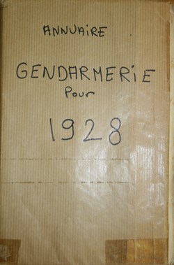 1928 Annuaire Général de la Gendarmerie